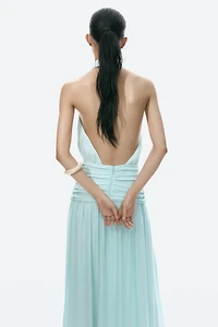 Draped Halterneck Dress