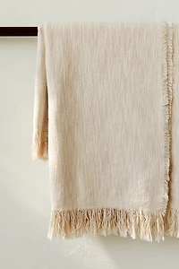 Cotton-Blend Throw