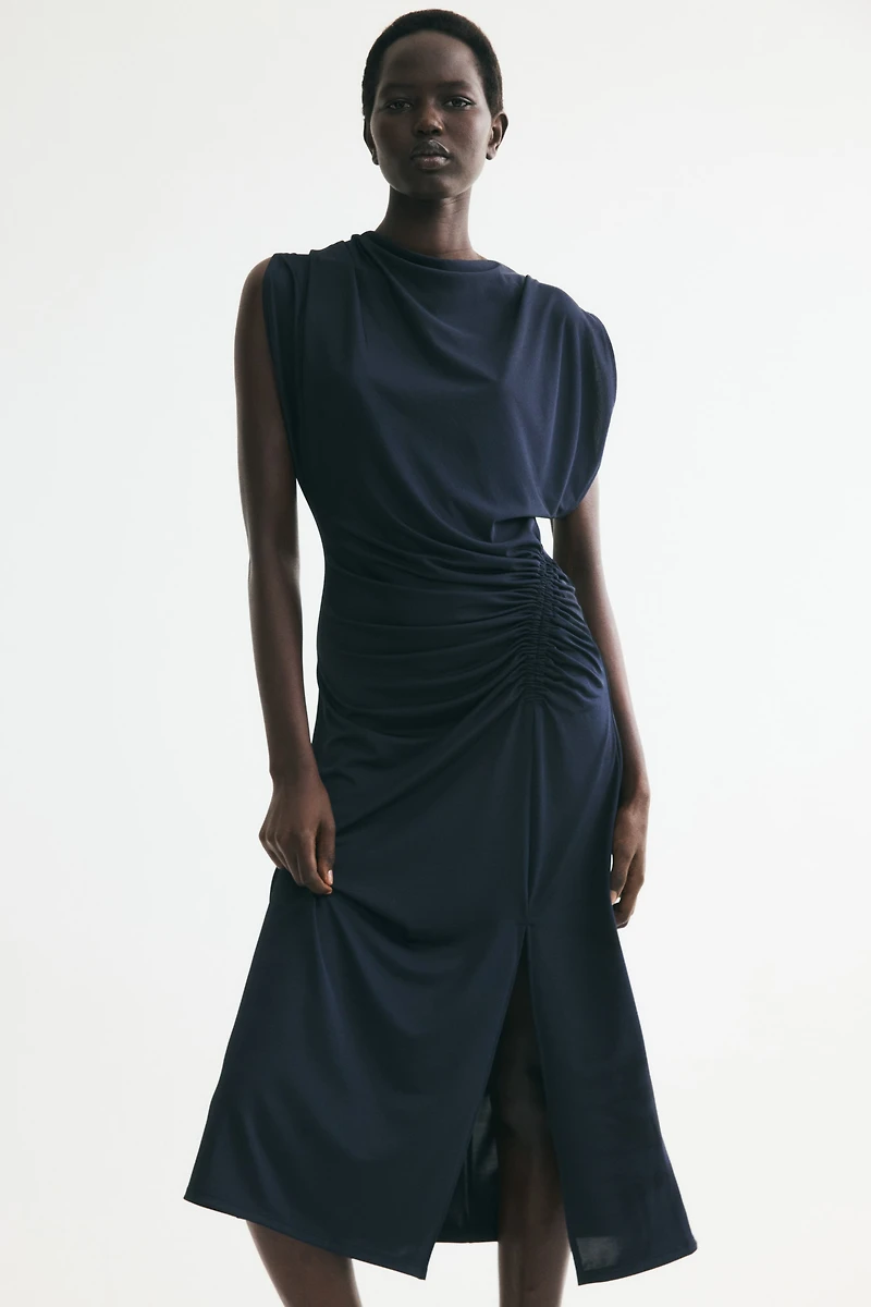 Draped Jersey Dress