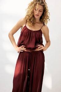 Crinkled Balloon Beach Pants