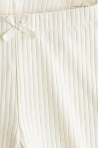 Ribbed Cotton Leggings