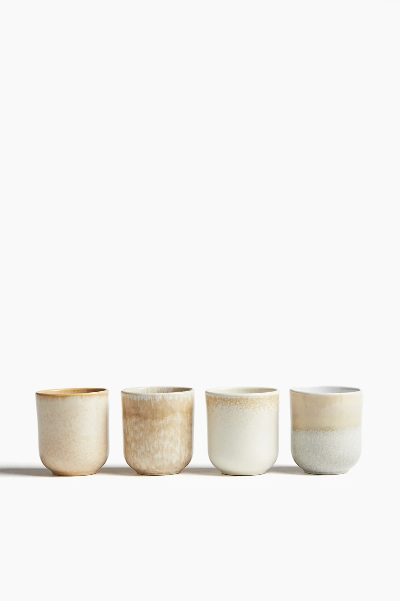4-Pack Stoneware Mugs