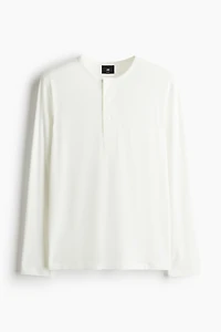 Slim-Fit Ribbed Jersey Shirt