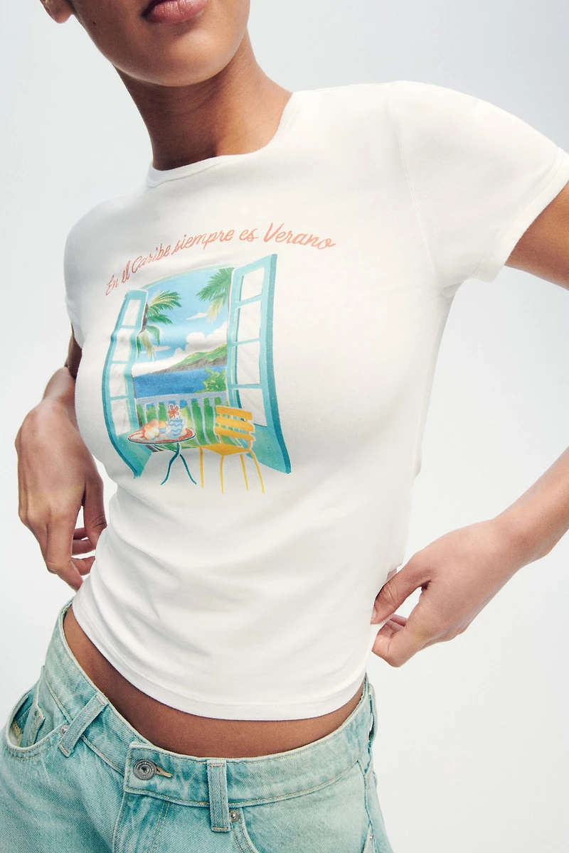 Fitted Cotton T-Shirt