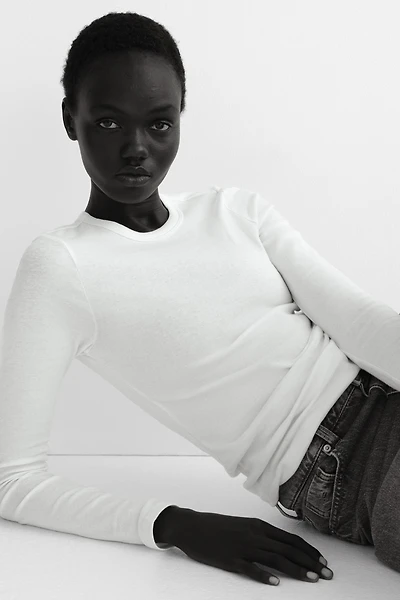 Haut à manches longues en jersey