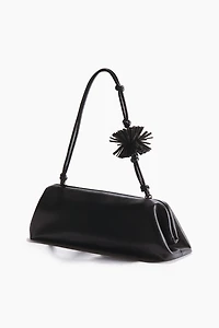 Pompom-Detail Shoulder Bag