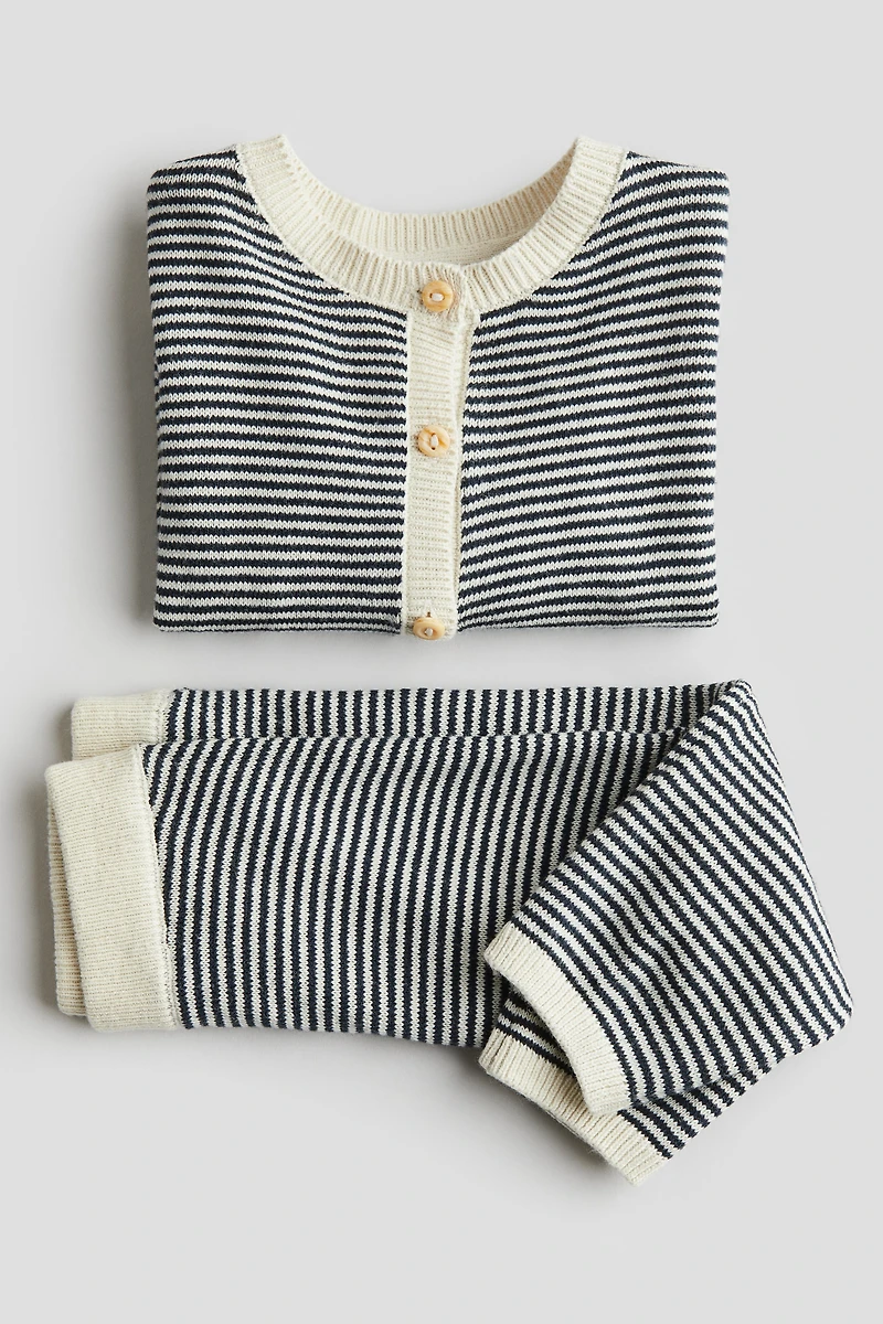 Ensemble 2 pièces en tricot fin