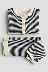 Ensemble 2 pièces en tricot fin