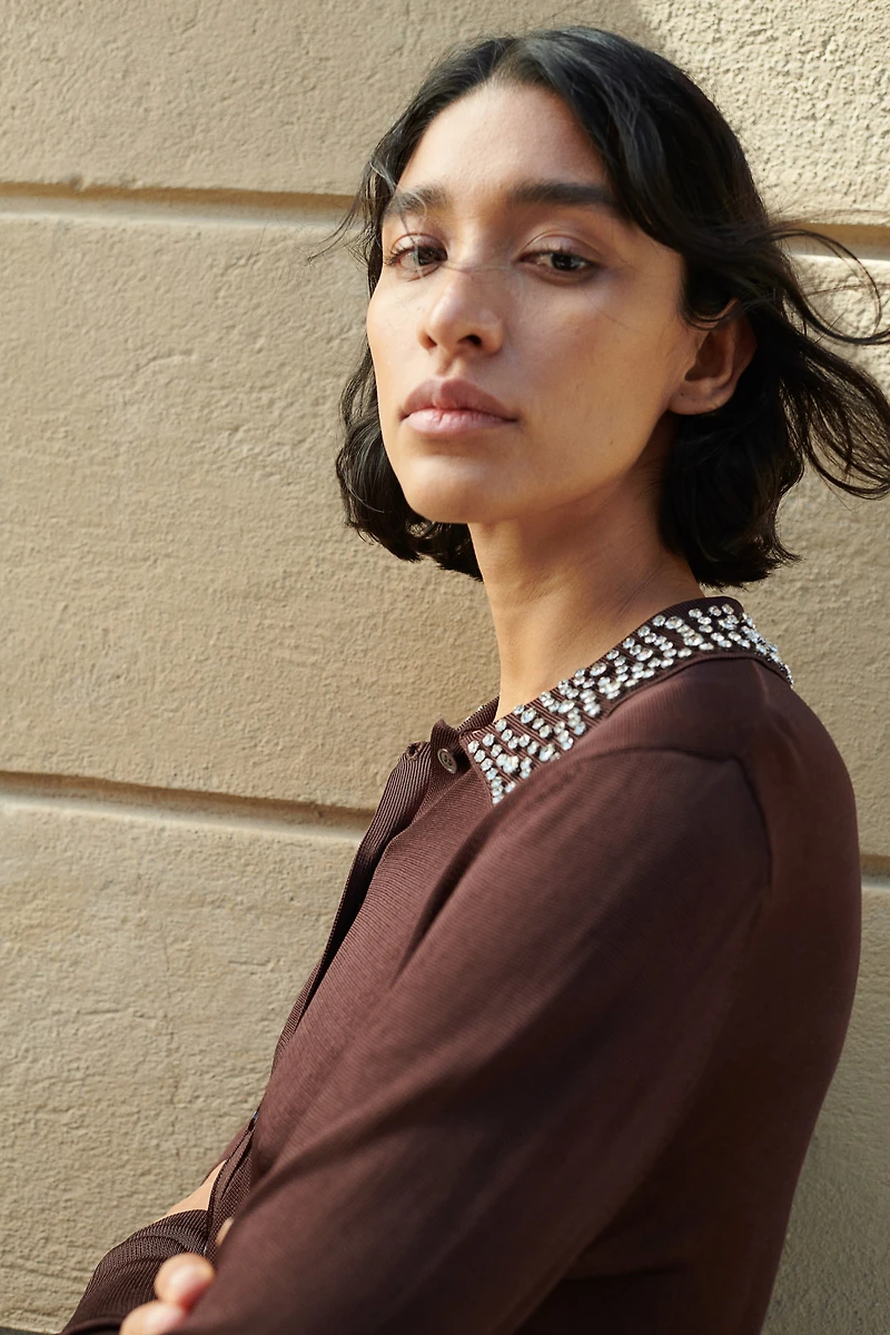 Gilet orné de strass