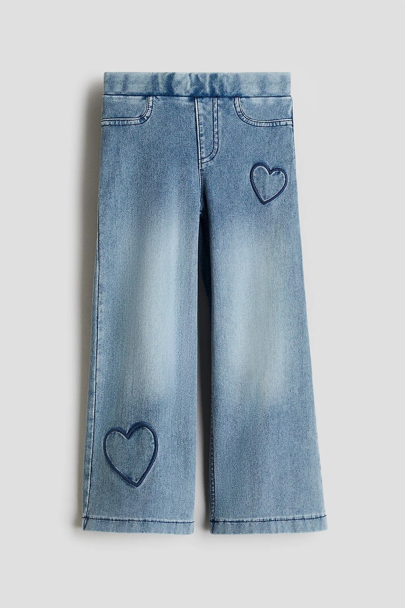 Wide Denim-look Pants