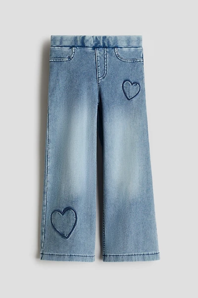 Wide Denim-look Pants