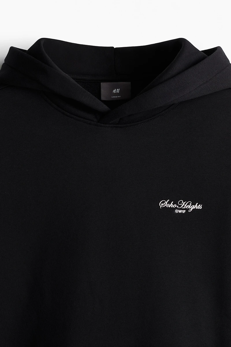 Loose-Fit Hoodie with Motif