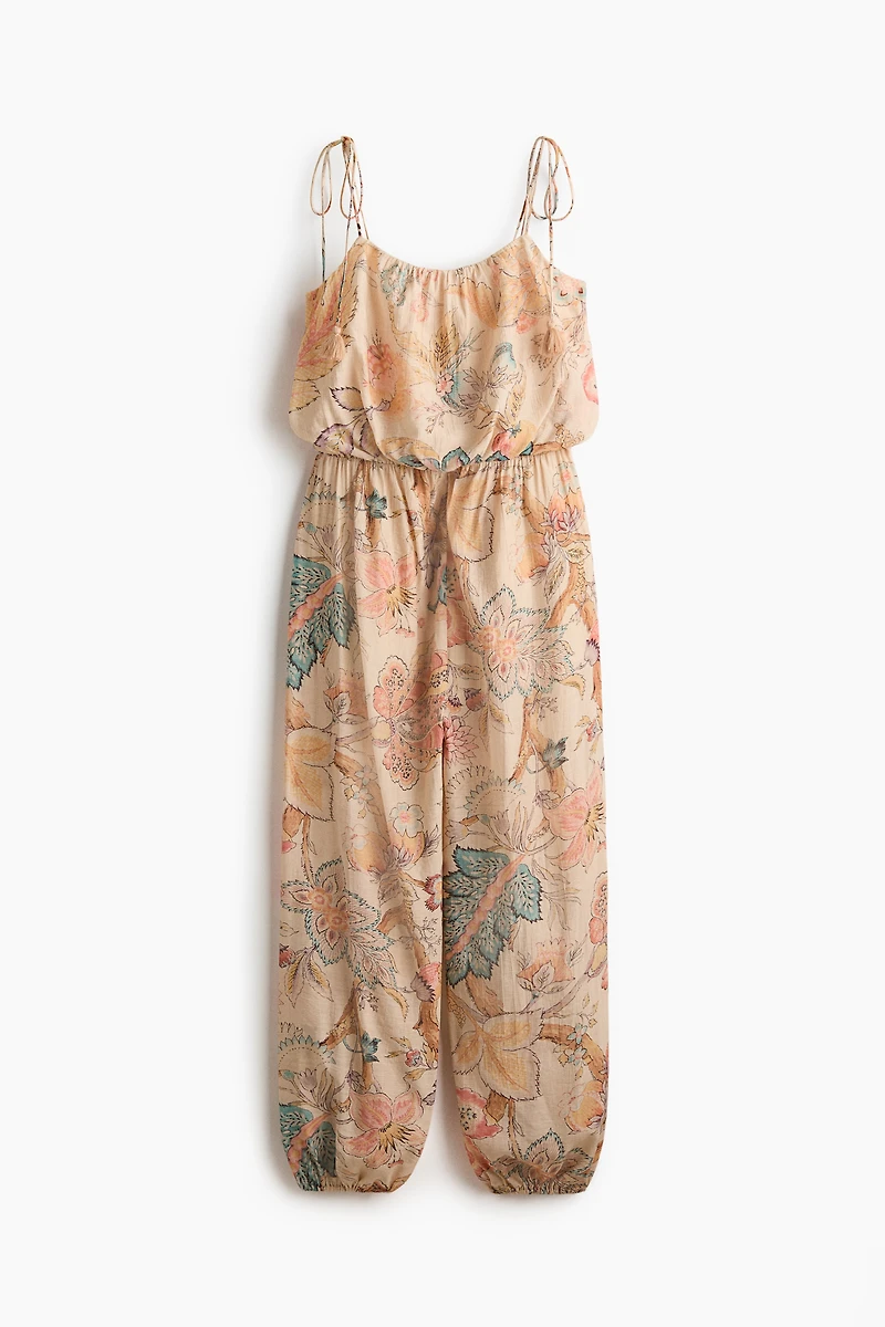 Combi-pantalon avec bretelles à nouer