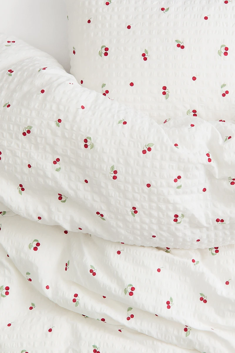 Seersucker Duvet Cover Set