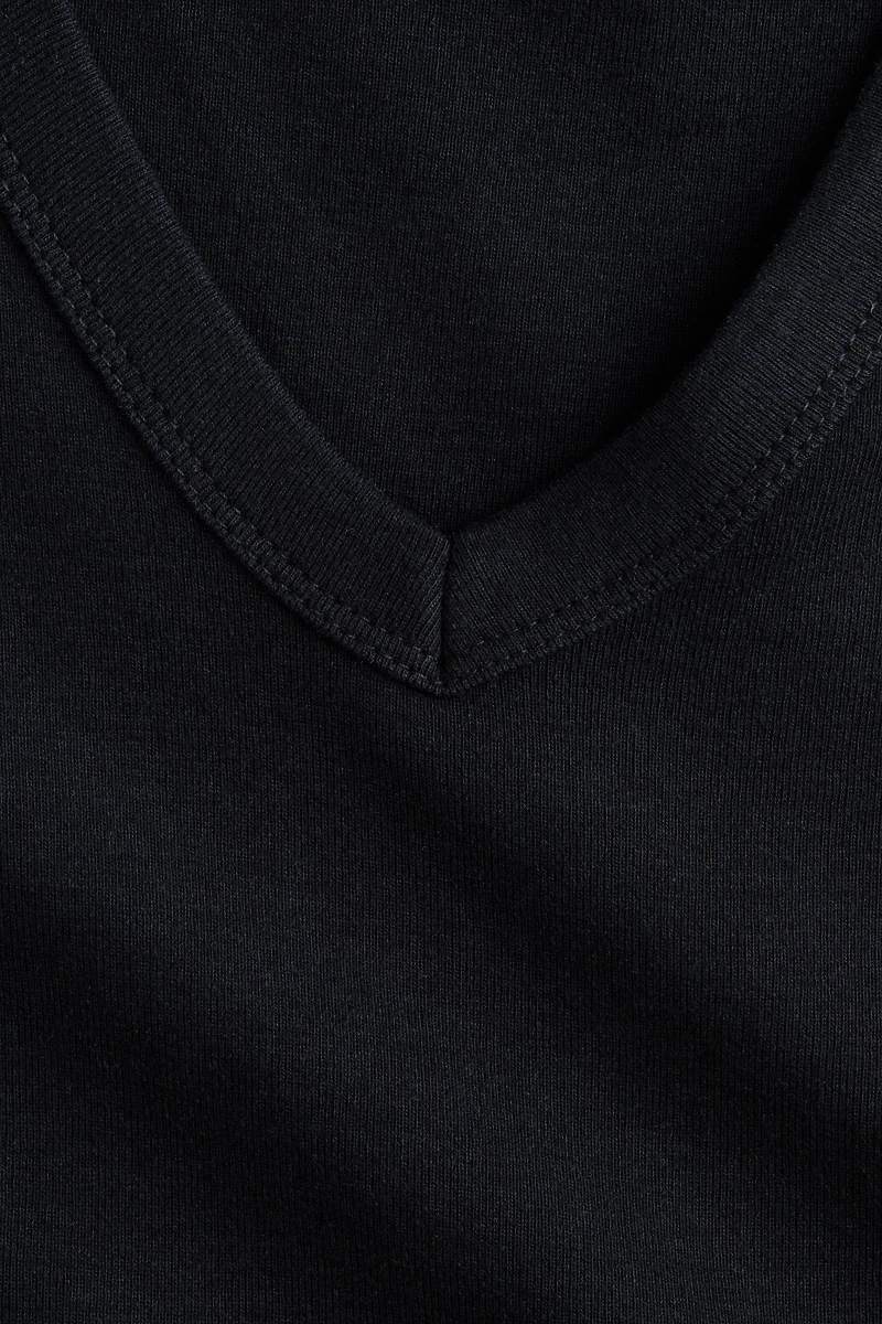 Ribbed V-Neck Tank Top