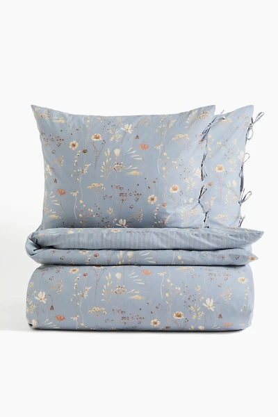 Floral-Print King/Queen Duvet Cover Set
