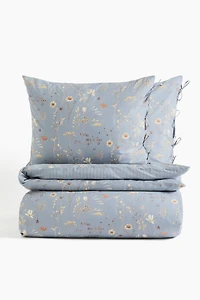 Floral-Print King/Queen Duvet Cover Set