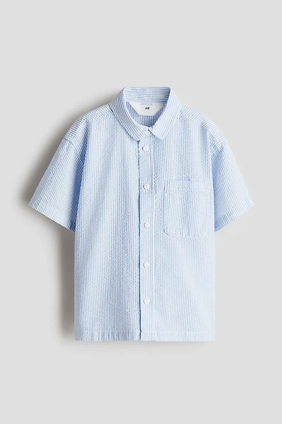 Cotton Seersucker Shirt