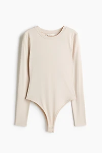 Long-Sleeved Microfiber Bodysuit
