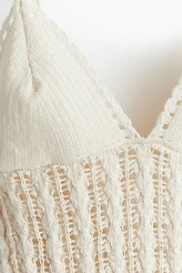 Robe en maille façon crochet