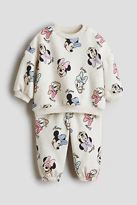 2-Piece Printed Sweatshirt and Joggers Set