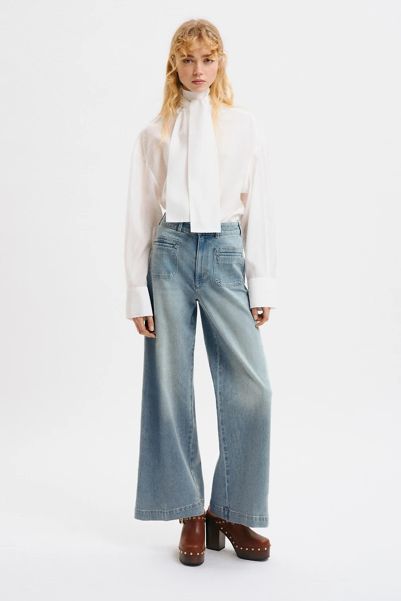 Wide High Jeans