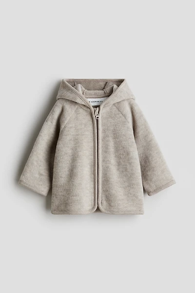 Chandail en polar de laine mélangée