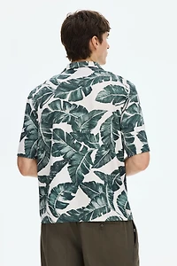 Chemise classique à col cubain