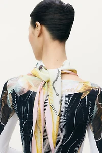 Foulard cravate en soie