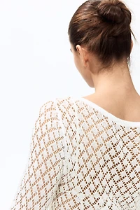 Pointelle-Knit Beach Dress