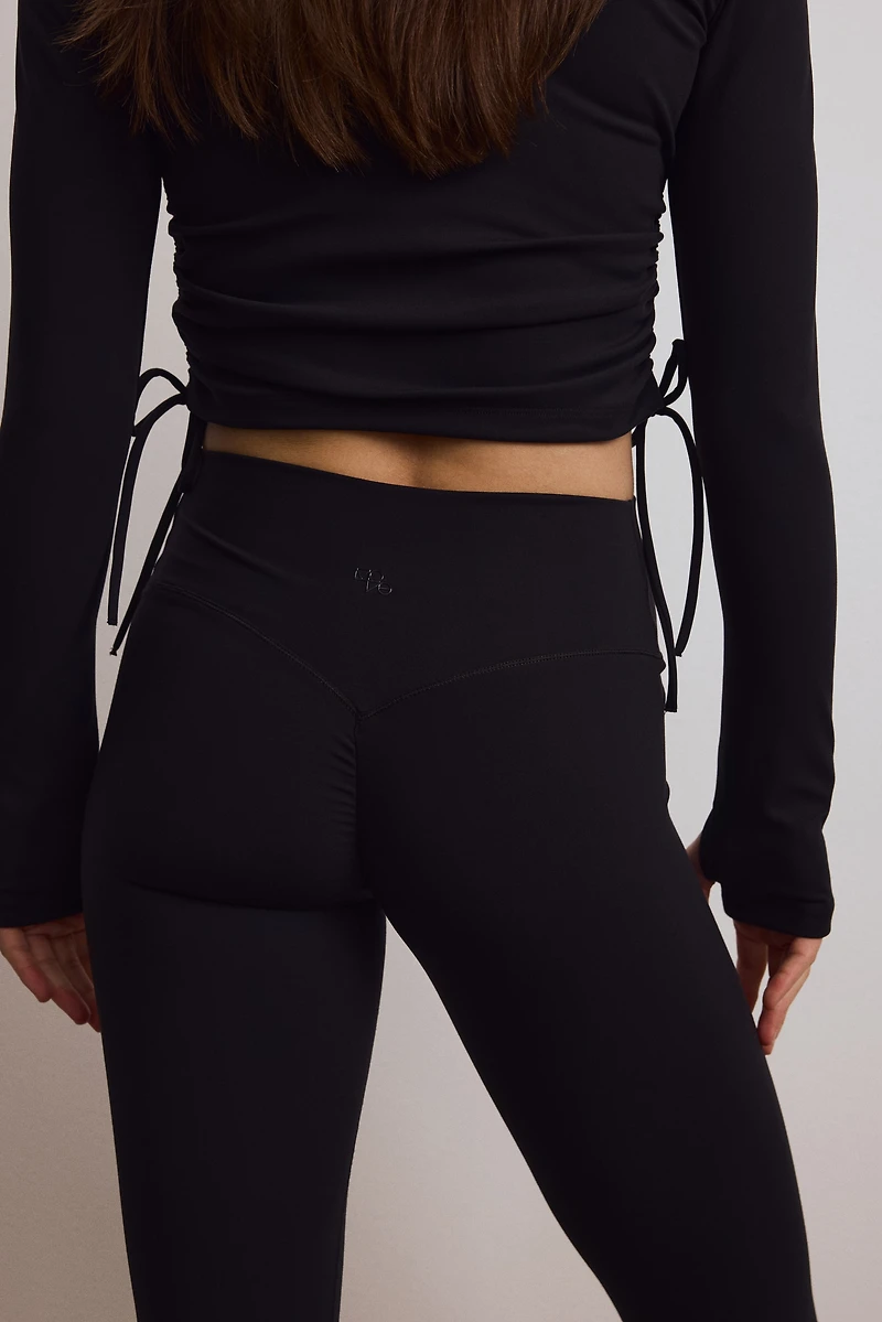 Scrunch-Detail Sports Leggings