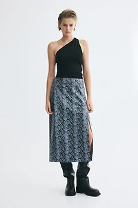 Coated Pencil Skirt