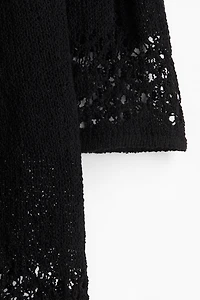 Minirobe en tricot ajouré