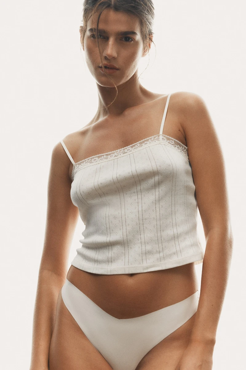 Lot de 3 culottes Thong invisibles