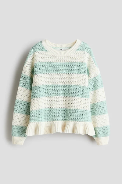 Open-Knit Cotton Sweater
