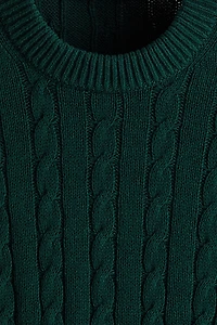 Regular-Fit Cable-Knit Sweater