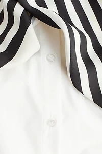 Scarf-Detail Shirt