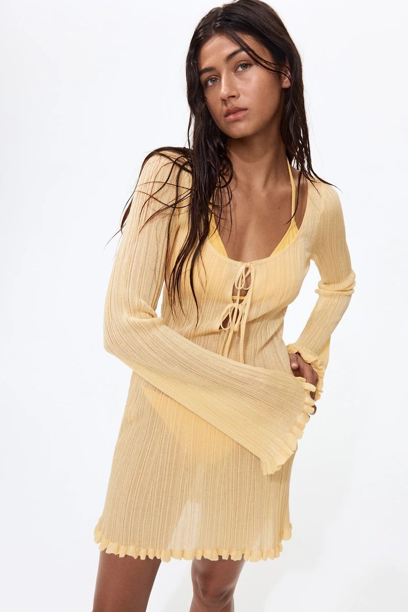 Rib-Knit Beach Dress