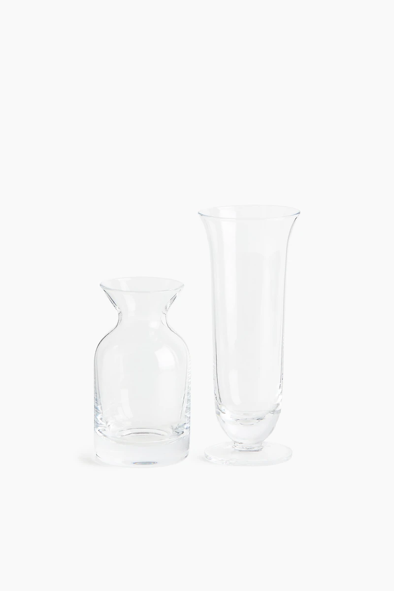 2-Pack Glass Mini Vases