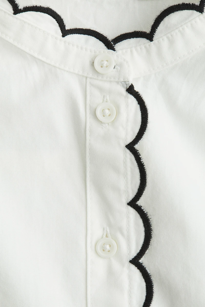 Blouse en popeline de coton