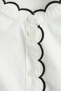 Blouse en popeline de coton