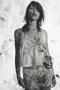 Embroidered-Strap Top