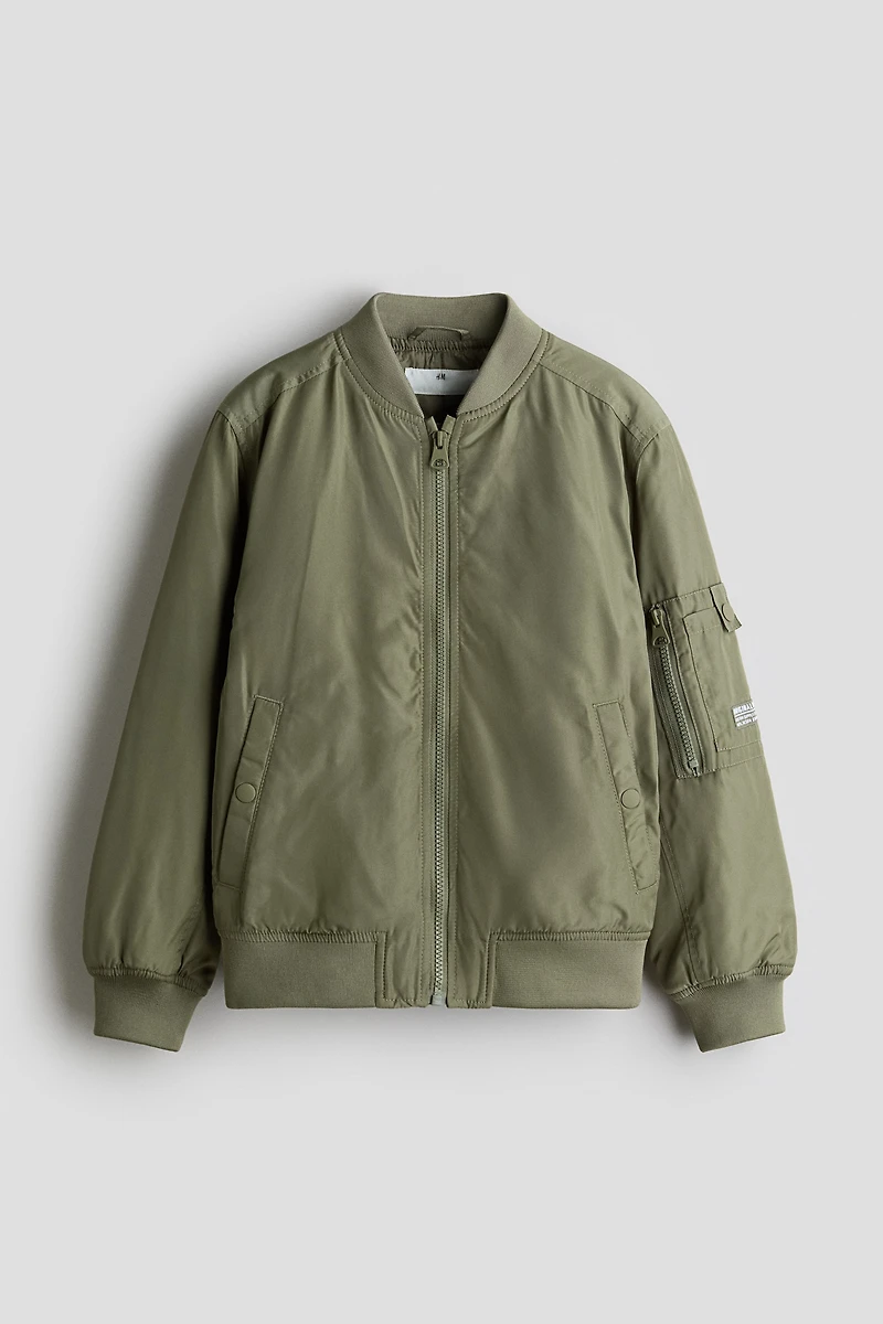 Padded bomber jacket