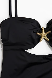 Starfish-Detail Padded-Cup Swimsuit