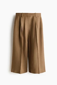 Dressy Linen-Blend Culottes