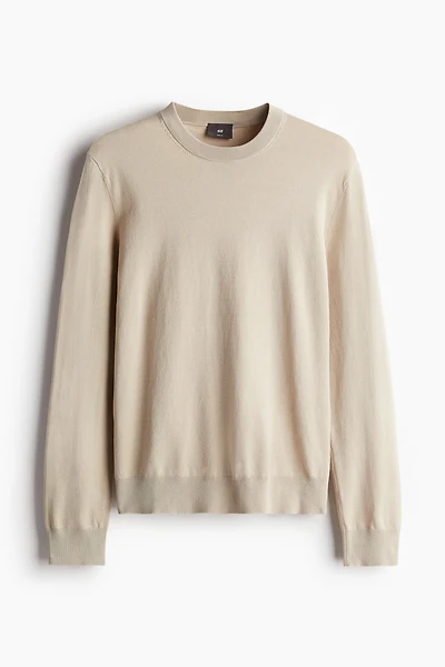 Slim Fit Fine-Knit Sweater