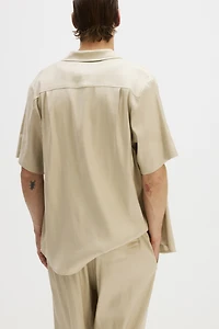 Easy Care Loose-Fit Linen-Blend Pants