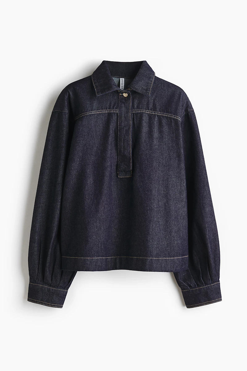 Denim Pullover Shirt