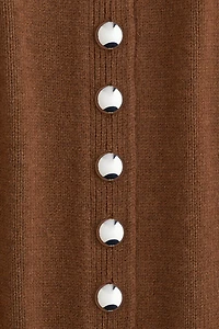 Robe en tricot boutonnée devant