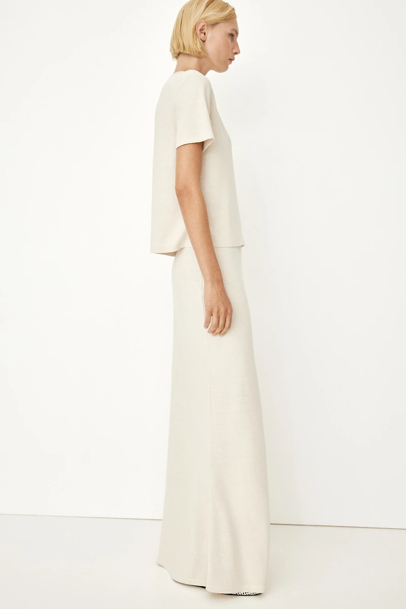 Silk-Blend Skirt